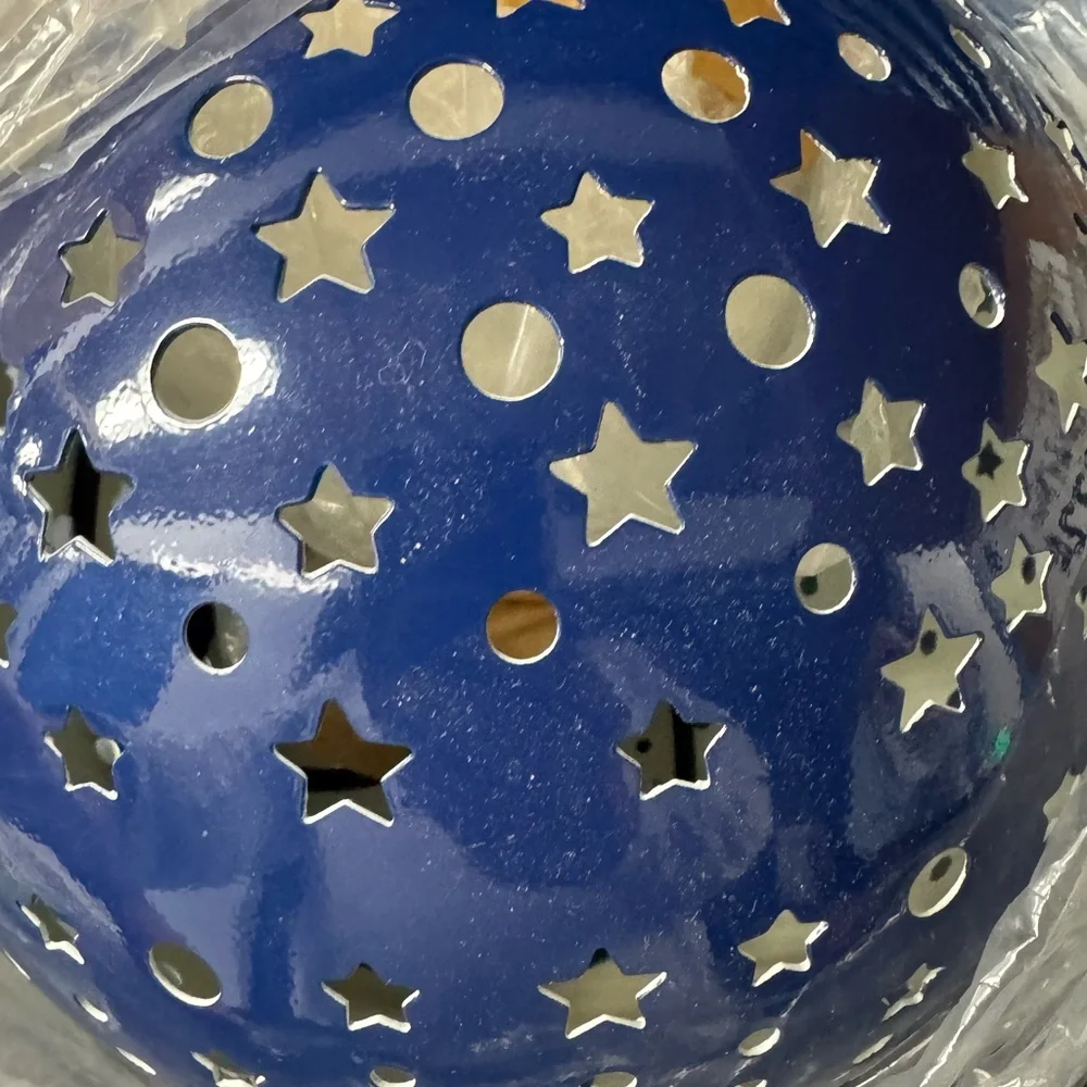 The Land of Nod Starry Blue and Gold Party Lantern